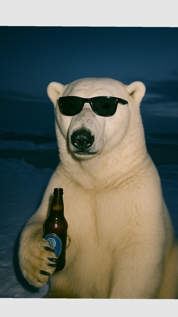 A relaxed polar bear with sunglasses — your inbox, handled